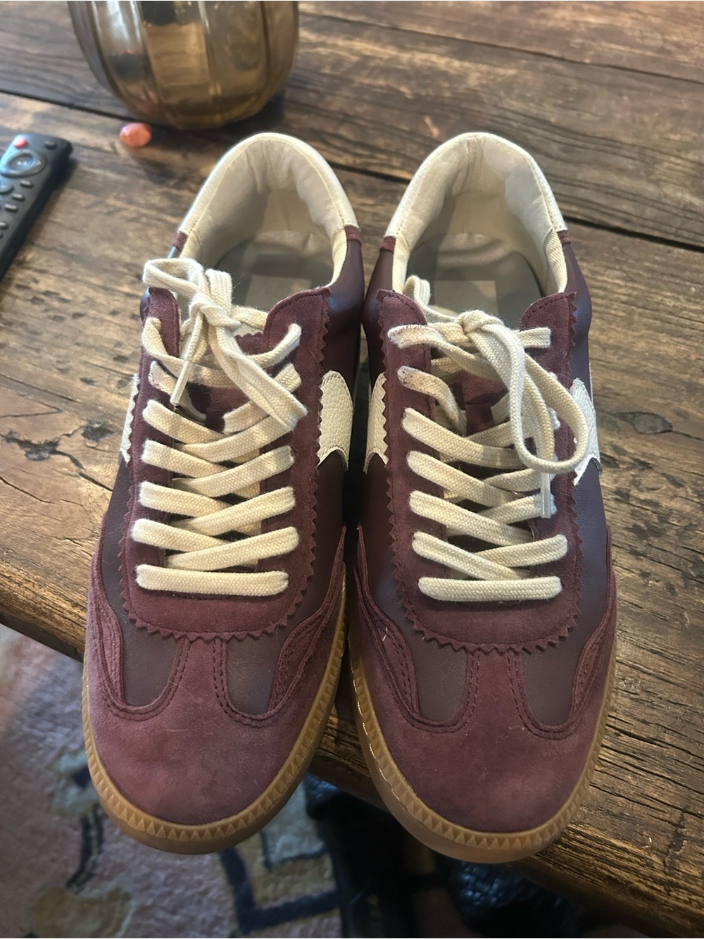 Dolce Vita Cranberry Suede Sneakers - Cranberry